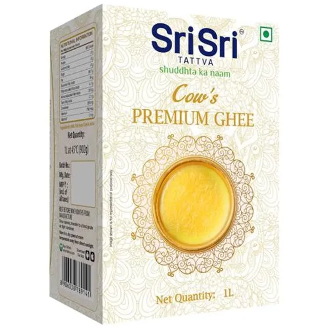 Sri Sri Tattva Premium Cow Ghee - For Better Digestion and Immunity, 1 L Ceka Pack-2.webp